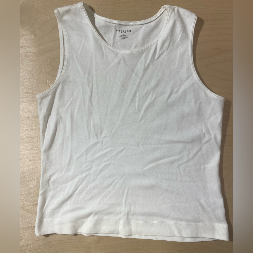 Kim Rogers Classic White Tank Top PM (QM)